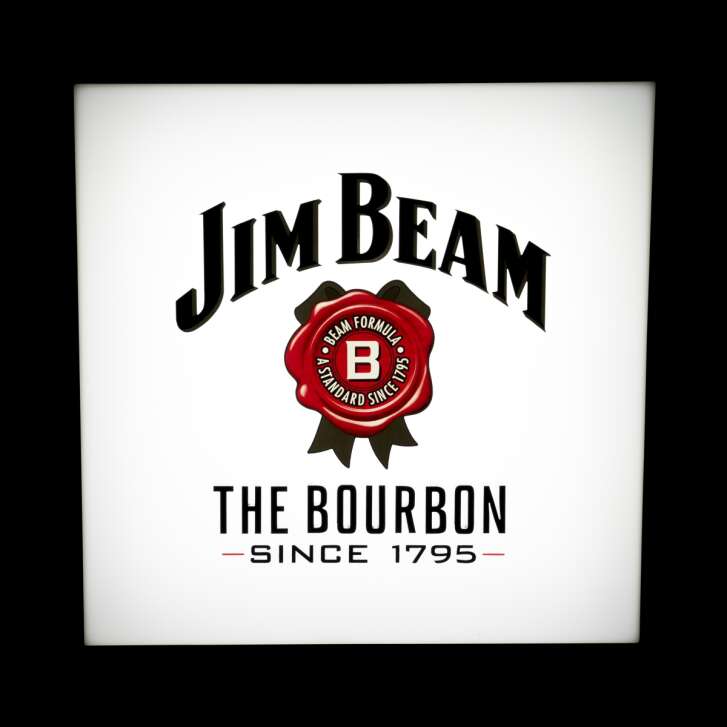 Jim Beam whiskey neon sign LED cube white 3D advertising board display light