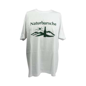 1x Freiberger beer T-shirt Naturbursche white/green XL