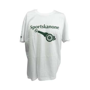 1x Freiberger beer T-shirt Sportskanone white/green XL