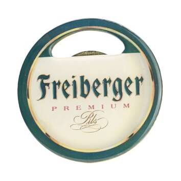 1x Freiberger beer bottle opener round metal