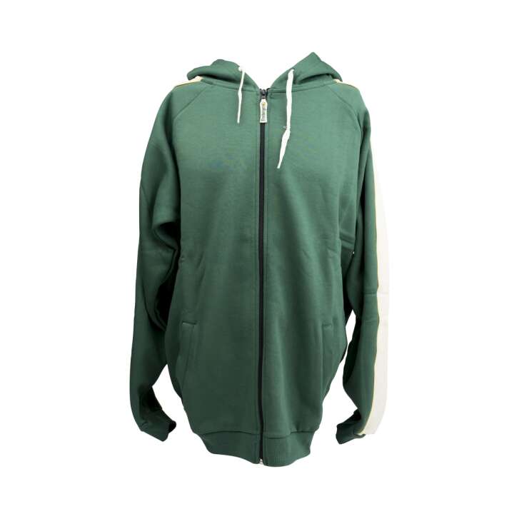1x Freiberger beer hoodie hooded sweat jacket green size XXL
