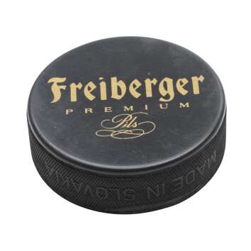 1x Freiberger beer field hockey puck Hockeypuck black...