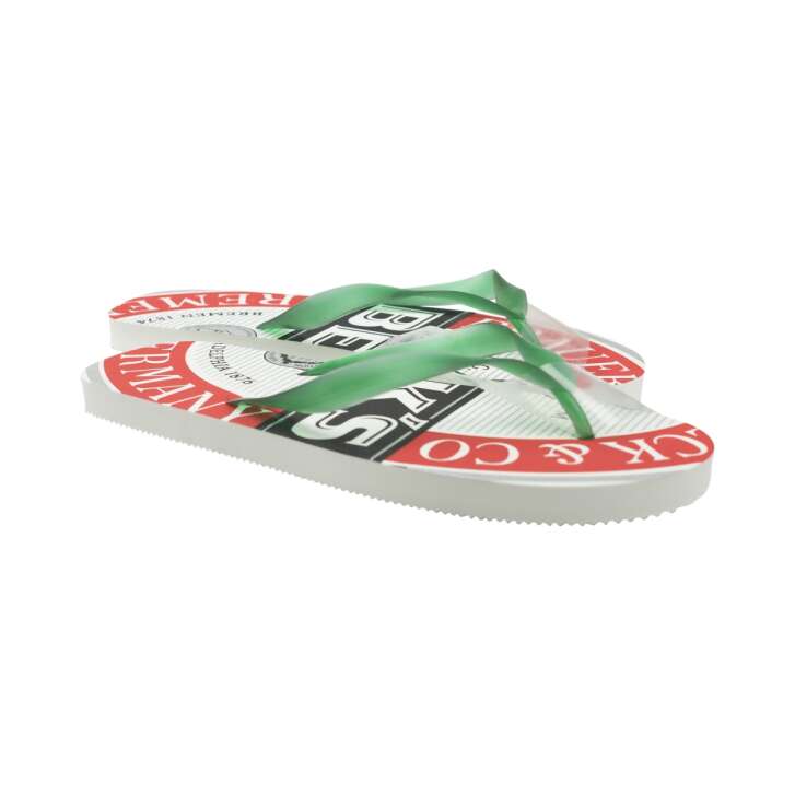 Becks Beer Flip-Flops Shoes Size 42-45 Toe Flip-Flops Beach Sandals Collectors Item