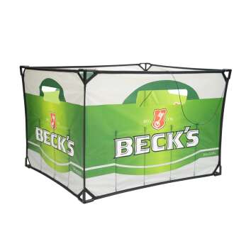 1x Becks beer dragon Becks crate dragon green