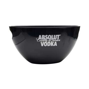 1x Absolut vodka cooler black with partition without tongs