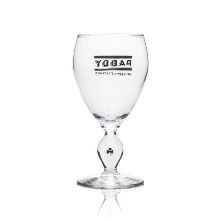 6x Paddy Whiskey Glass Handle with Shamrock