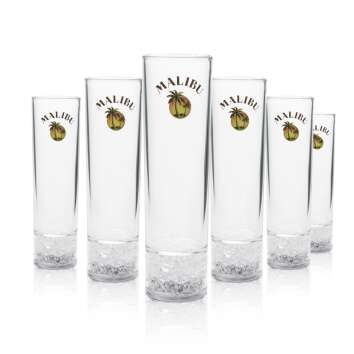 Malibu Liqueur Glass 0,2l LED Tumbler Glasses Coconut...