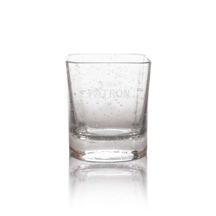 Patron Tequila Glass 4cl Shot Short Stamper Glasses Rare Bar Mezcal Bubbles