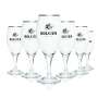 6x Holsten beer glass 0.3l premium goblet glasses platinum rim tulip Gastro Geeicht