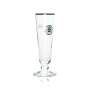6x Warsteiner glass 0.1l goblet tulip gold rim beer glasses calibrated Gastro Pils