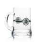 6x Warsteiner beer glass mug 0,5l handle glasses