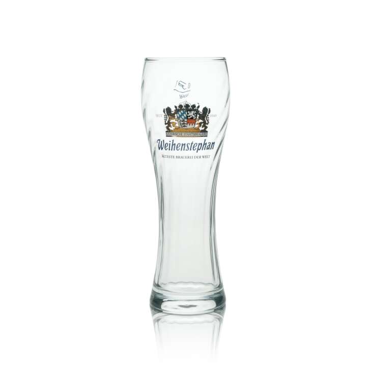 6x Weihenstephan Beer Glass Wheat 0.3l Relief Rastal