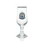 6x Flensburg beer glass goblet 0.4l Herb spicy and fresh gold rim