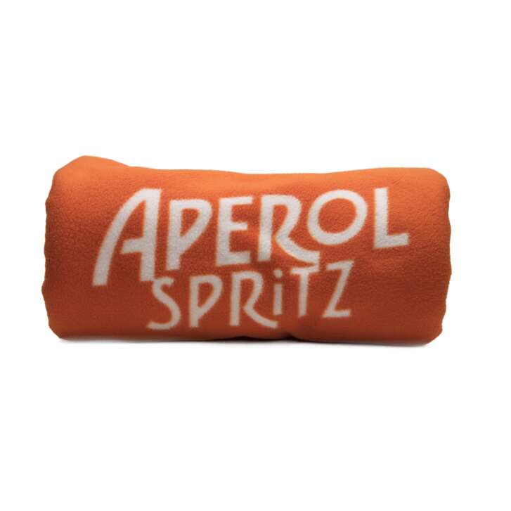 Aperol aperitif blanket orange bottle logo picnic winter fleece blanket