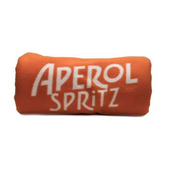 Aperol aperitif blanket orange bottle logo picnic winter...