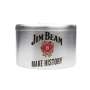 1x Jim Beam whiskey bottle cooler silver round metal Make History