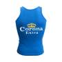 1x Corona beer tank top ladies blue with motif size S