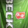 1x Becks Beer Flag Green Logo Horizontal