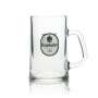 6x Krombacher beer glass jug 0.4l Sahm A pearl of nature
