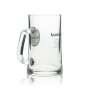 6x Krombacher beer glass jug 0.4l Sahm A pearl of nature