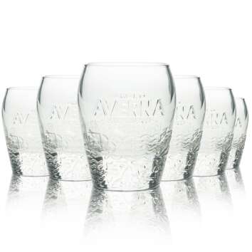 6x Averna glass 0.15l tumbler contour relief glasses...