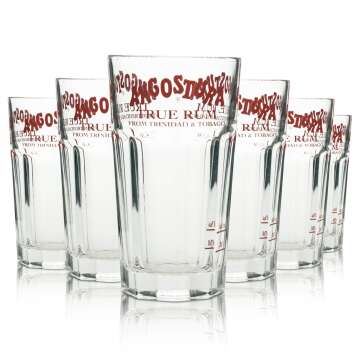 6x Angostura liqueur glass 0.2l long drink glass...