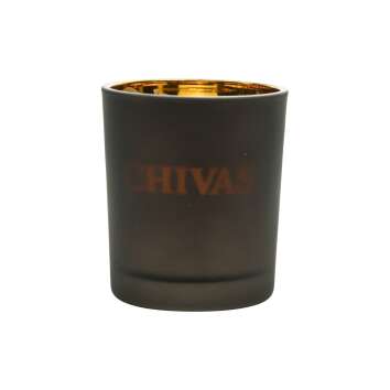 6x Chivas Regal whiskey tea light black inside gold with...