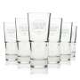 6x Southern Comfort whiskey glass long drink white logo 296ml