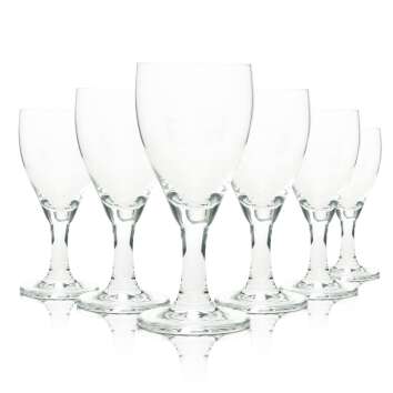6x Margon water glass Style glass Logo white Ritzenhoff