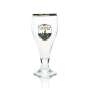 6x Schwarzer Steiger beer glass goblet black beer 0.3l gold rim double logo gold Ritzenhoff