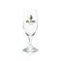 6x Veltins beer glass goblet 0,3l golden logo Ritzenhoff