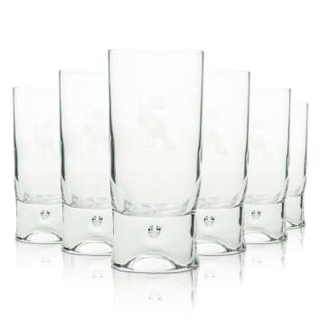 6x WWild Turkey whiskey glass 0.2l long drink glass highball