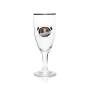 6x Lappmanns beer glass goblet dark with gold rim 0,3l