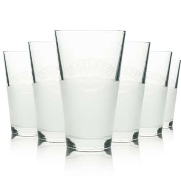 6x Baileys liqueur glass long drink Listen to your Lips...