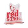1x Jim Beam Whiskey card holder Red Stag white/red