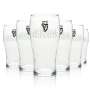 6x Guinness beer glass long drink 0,33l