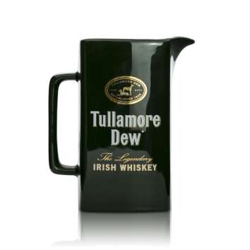 1x Tullamore Dew whiskey glass cup rectangle green jug...