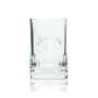 6x Jim Beam Rum Glass Exclusive Tumbler Square Stand