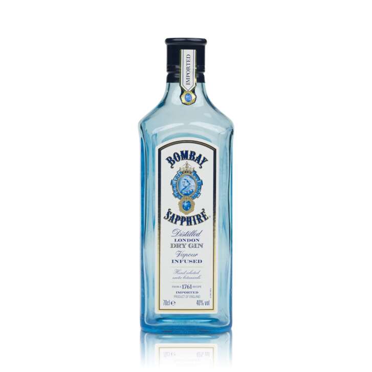 Bombay Sapphire !EMPTY! Show bottle blue 0,7l Deco bottle Bottle Gin display stand