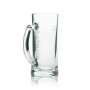6x Krombacher beer glass 0,2l mug rastal relief logo
