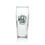 6x Augustiner beer glass 0,5l rastal with gold rim