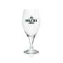 6x Holsten beer glass 0,4l goblet "Edles Pils" old logo RC