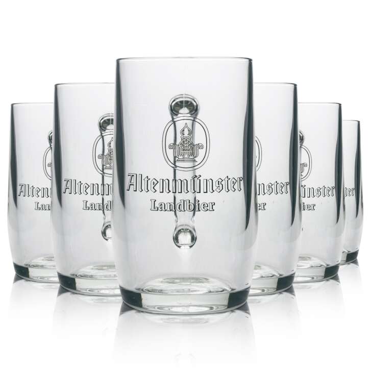 6x Altenmünster beer glass jug individually packed 0,5l Sahm