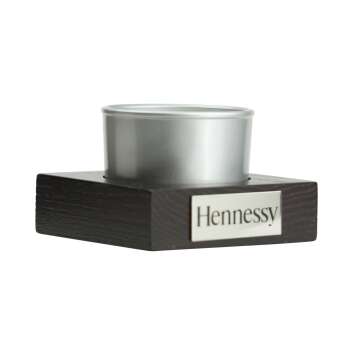 Hennessy cognac tea light candle lantern holder wood...