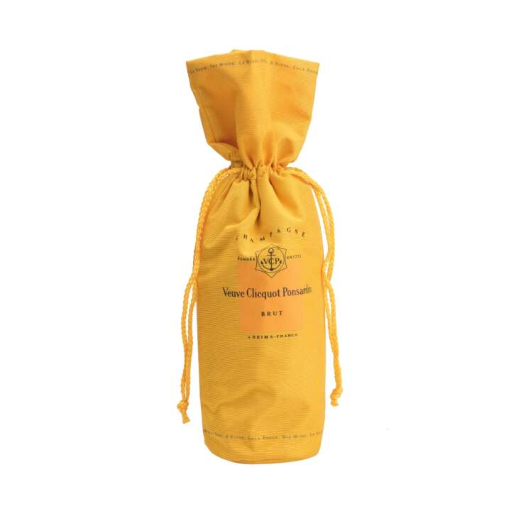 Veuve Cliquot Champagne bottle bag 0,7l orange with cord gift coat