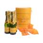 Veuve Cliquot Champagne Paint Box 4x20cl show bottles EMPTY + pourer Deco Bar
