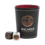 Bacardi Rum Dice Cup Set Party Drinking Games Truth Dare etc. 2 dice
