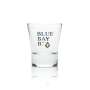 6 Blue Bay B rum glass shot glass new