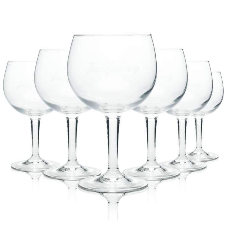 6x Tanqueray Gin Glass Balloon 600ml Copa Glasses Cup Goblet Longdrink Cocktail Bar