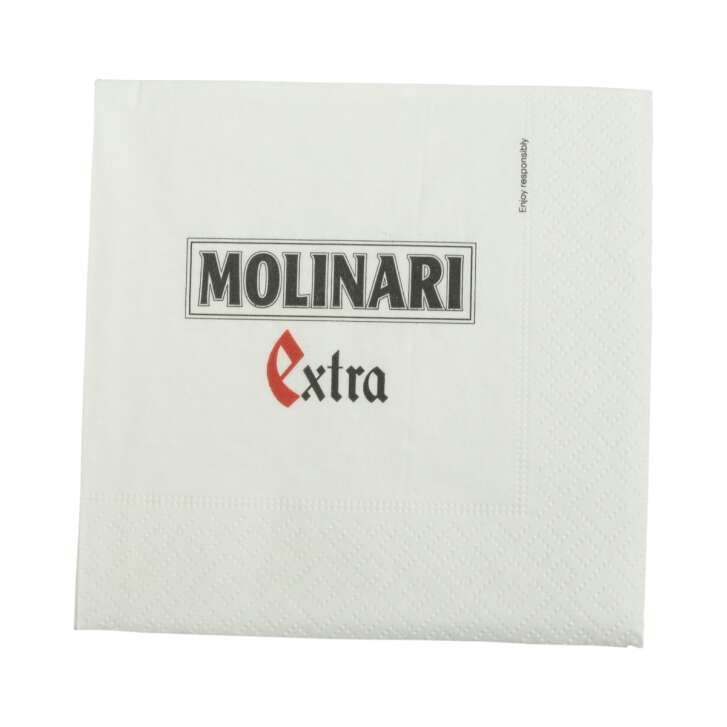 50x Molinari Extra Sambuca napkins 3-ply tissue 15x15 glasses coasters